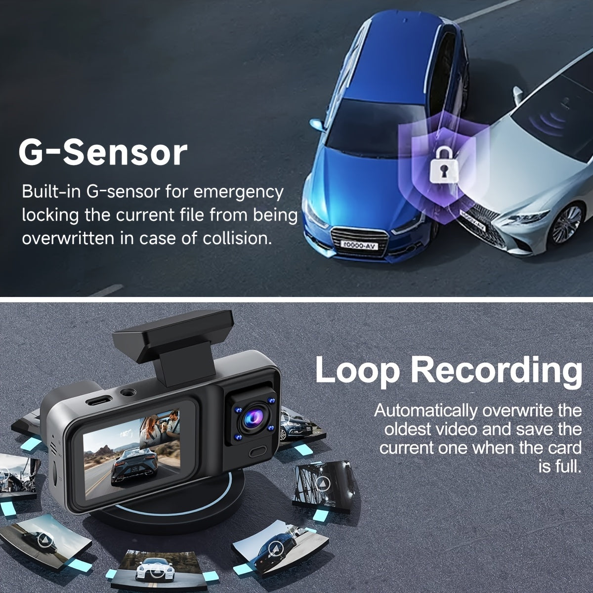 DriveVision Pro Dual HD Dashcam